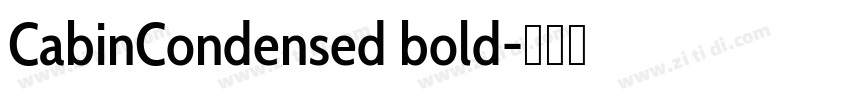 CabinCondensed bold字体转换